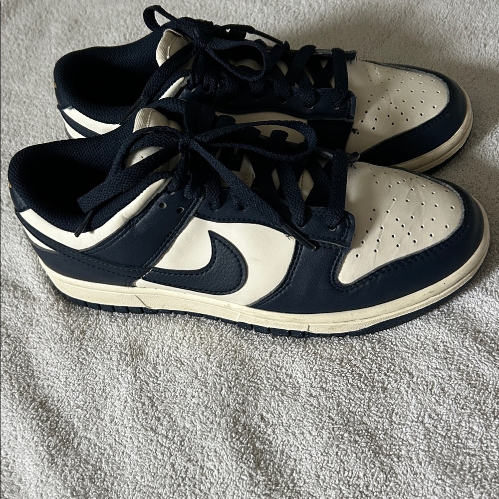 Women’s nike dunks (navy and cream)